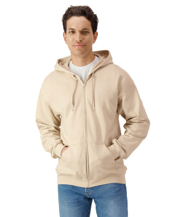 Softstyle™ midweight fleece adult full-zip hooded sweatshirt 1 Softstyle™ midweight fleece adult full-zip hooded sweatshirt