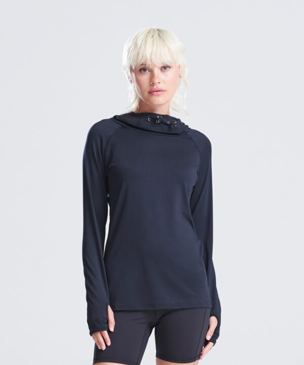 Women's cool cowl neck top 1 Women's cool cowl neck top