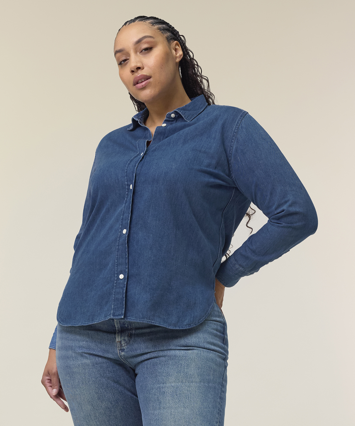 Stella denim shirt (STWW970)